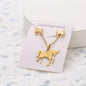 Butterfly Studs Necklace Suit Stainless Steel Geometry fa24305e a7ce 4e95 9a2b 14853a26e22c