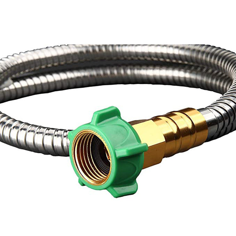 Stainless Steel Garden Hose With Brass Garden Hose Nozzle fa2d1bd3 fe17 4280 b82d d6d2bcfac418