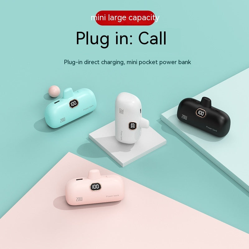 Pocket Wireless Capsule Power Bank Small Portable Power Source Power Bank Mini Fast Charge - 图片 4