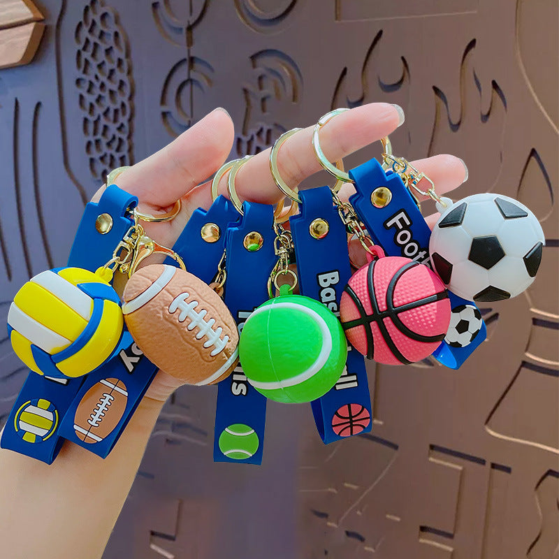 Creative Cartoon Ball Series Basketball Keychain Pendant Men's And Women's Schoolbags Ornaments fa43db4a eaa3 499d 975a 06105