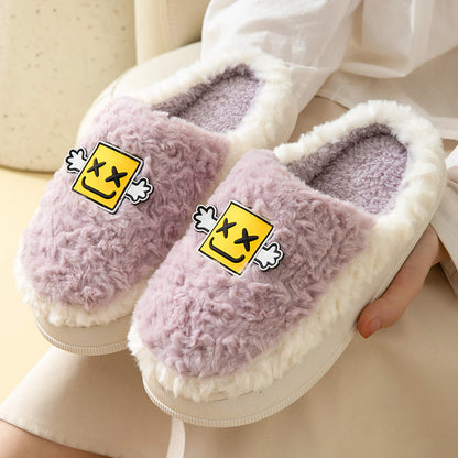 Cartoon Plush Cotton Slippers Women's Winter Warm Dormitory Non-slip fa467336 7c73 4806 b86f 70b1aced8ea1