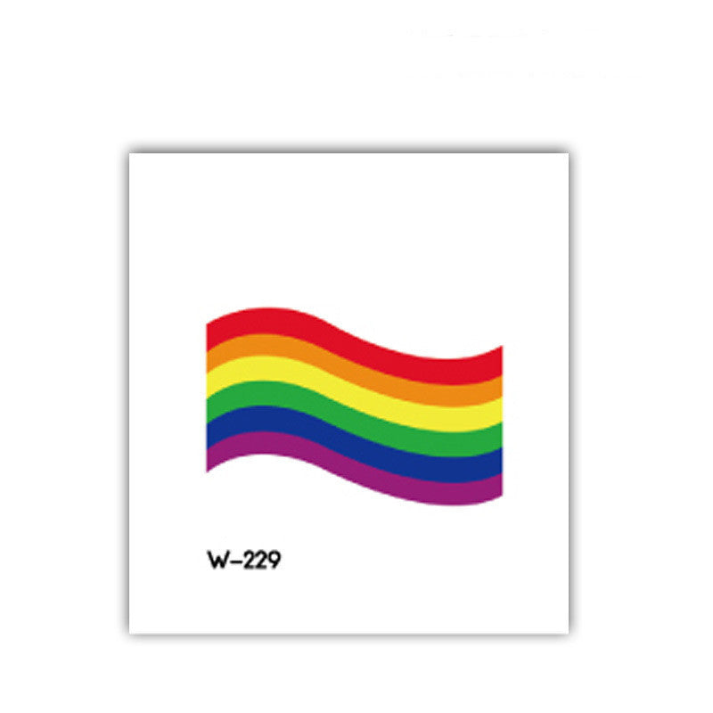 Face Stick Rainbow Geometric Flower Arm Tattoo Sticker fa4d538f f249 44e5 8404 cb98989e039e