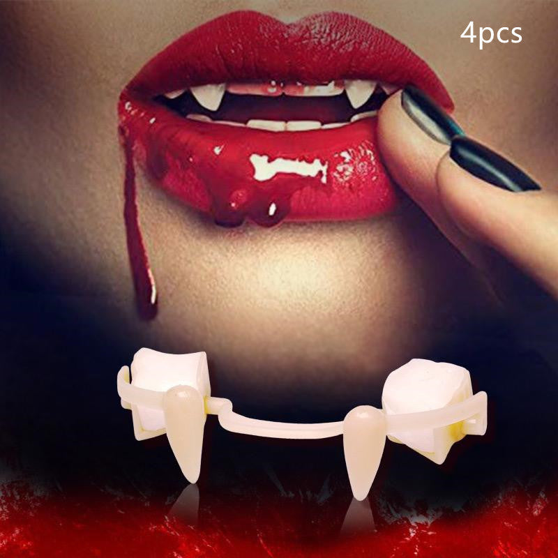 Halloween Vampire Teeth Retractable Fangs Masquerade Party Horror Zombie Teeth Cosplay Costume Props fa55804b 4e8f 42d6 827e 