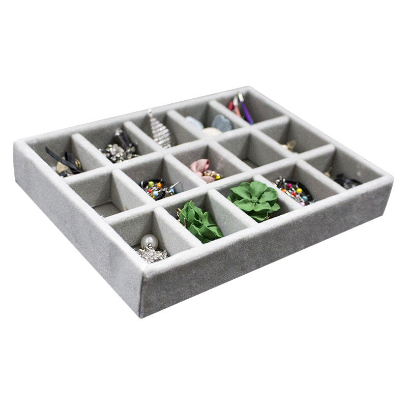 Jewelry storage box flannel earrings jewelry box storage box fa568989 0a42 4c71 aed6 7f94b2d95272