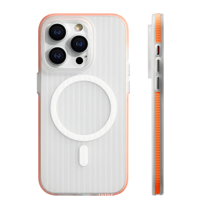 Applicable To Iphone15promax Phone Case Skin-sensitive Striped Sand Non-slip Protective Cover fa6e116e 1ef7 4d33 ba27 2a8edb1
