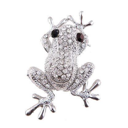 Korean Fashion Diamond Animal FROGPRINCE Brooch Female Corsage fa7d72fd 2352 4703 881b b75f2391eab1
