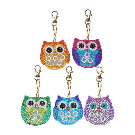 Cartoon Owl Keychain Creative Decorative Pendant fa8407a7 b032 4069 8646 814a93668dd4