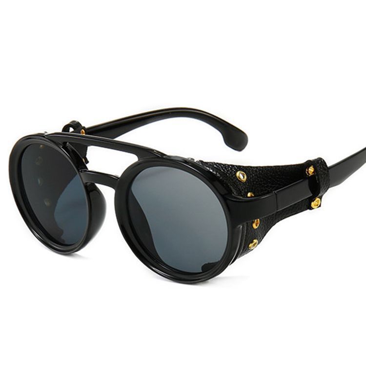 Retro Round Frame Punk Steam Sunglasses Personality Leather Case Sunglasses fa8f6d3d 8064 4aad 91bd 74cb658cb4ec 352f27bb 497