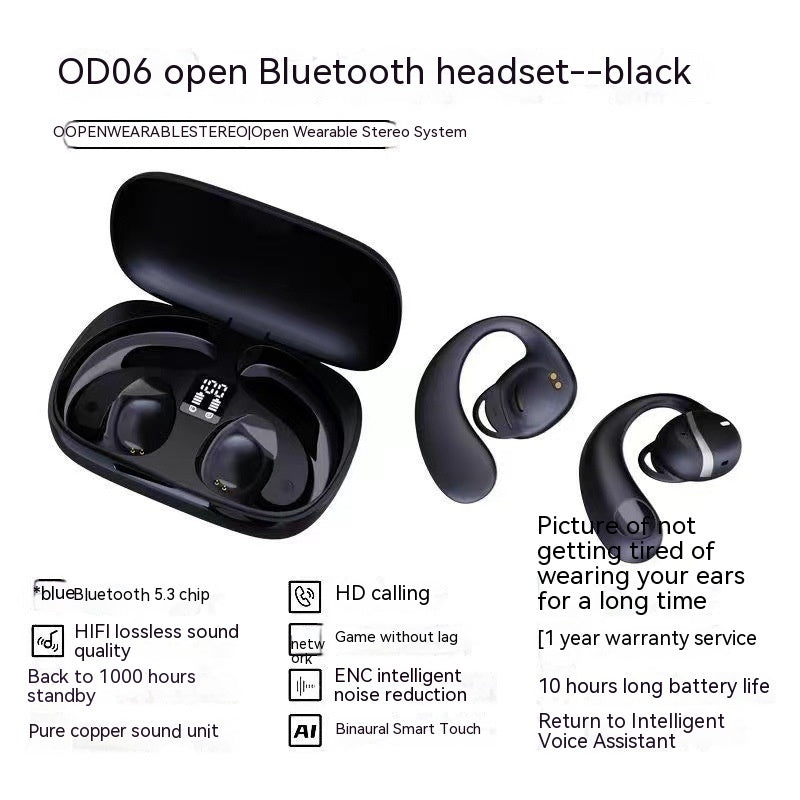 Bone Conduction True Wireless Ear Clip Ear Ultra-long Life Battery Headset fa9af2a4 3699 43d8 9647 bb3ddf244a13 trans