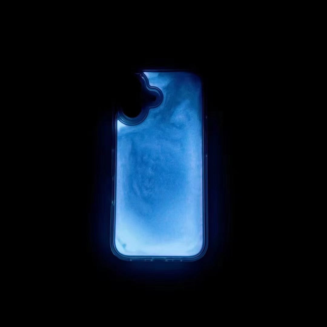 Simple Luminous Glitter Powder Quicksand Drop-resistant Hard Shell Phone Case
