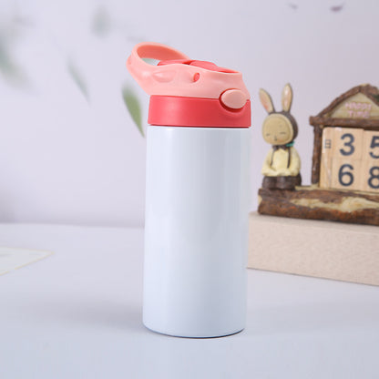 Stainless Steel Children's Straw Cup Sublimation Insulation Sippy Cup faa8a798 822a 4270 b992 53c26b968a34