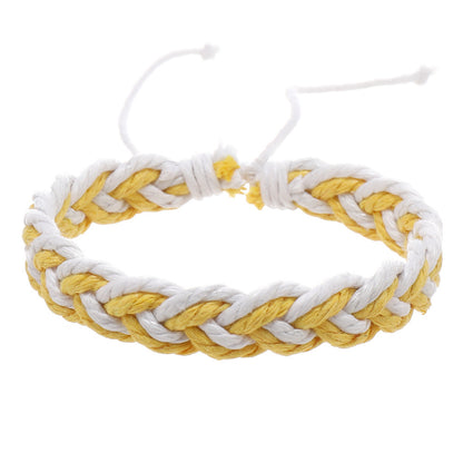 Simple Artistic Style Cotton String Hand Woven Hand Rope Bracelet fabb3fb2 56c9 4987 b02c 02d4883722d4