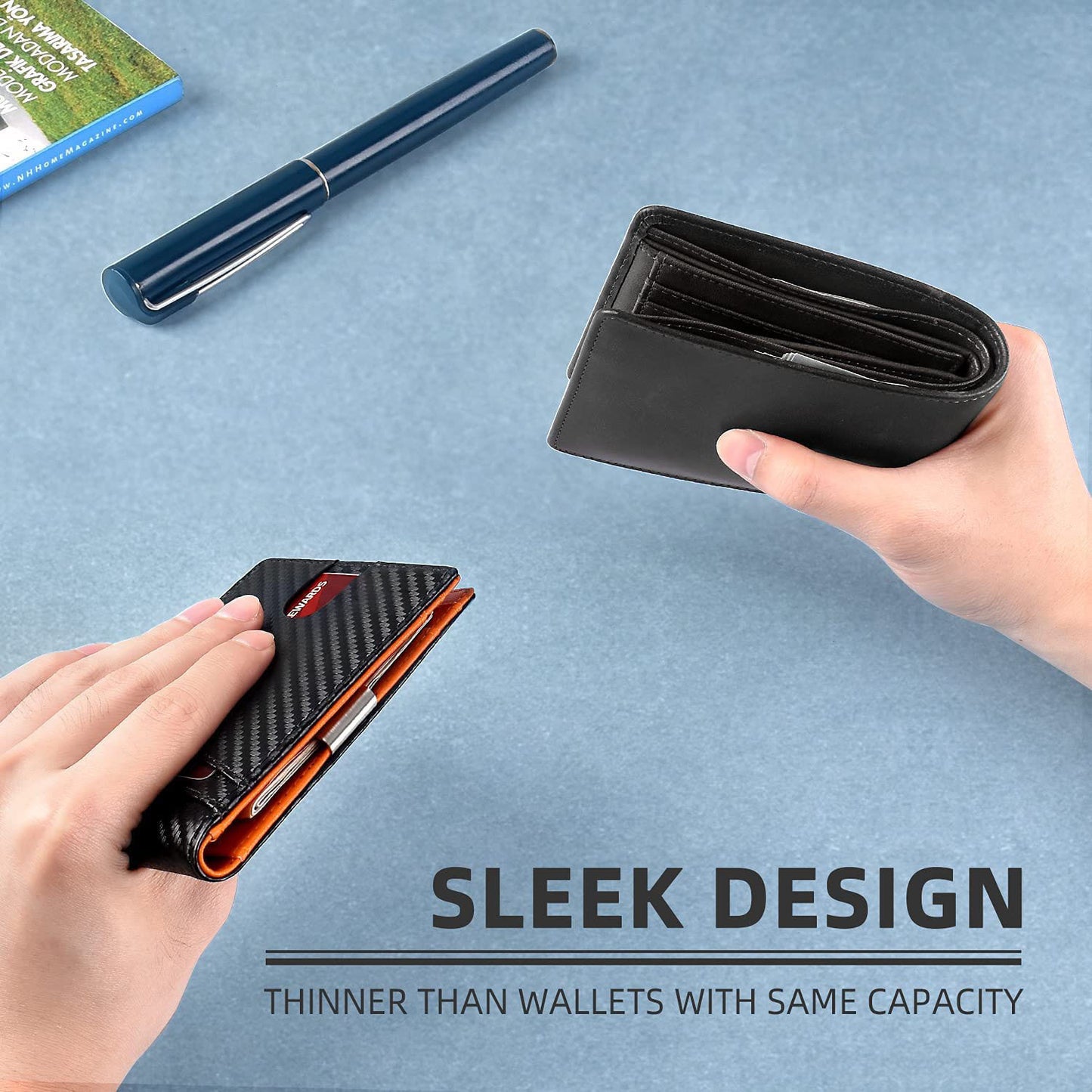 PU Leather Multiple Card Slots Anti-theft Wallet Card Holder fad8ae11 b650 4a5e 8604 c5d5a4527740