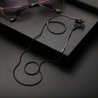 Simple Monochrome Glasses Chain Retro Personality fae10913 6f05 4e02 9f28 f6570c659625