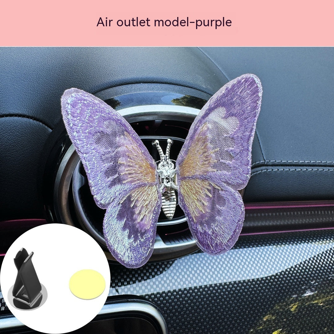 Moving Embroidery Butterfly Center Console Air Outlet Decoration Healing Series Car Accessories fae12b23 5a2c 4064 b547 0d099
