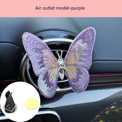 Moving Embroidery Butterfly Center Console Air Outlet Decoration Healing Series Car Accessories fae12b23 5a2c 4064 b547 0d099