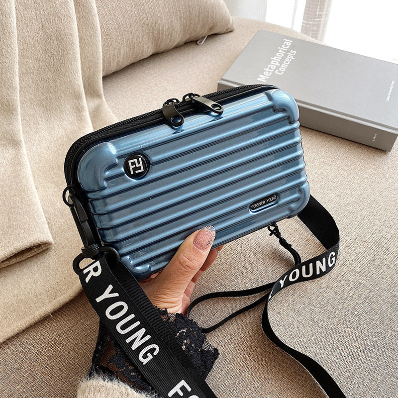 Women's Fashion Mini Luggage Shape Shoulder Crossbody Bag fae8e090 f88e 47ae 8bc4 c49fc7804aaa