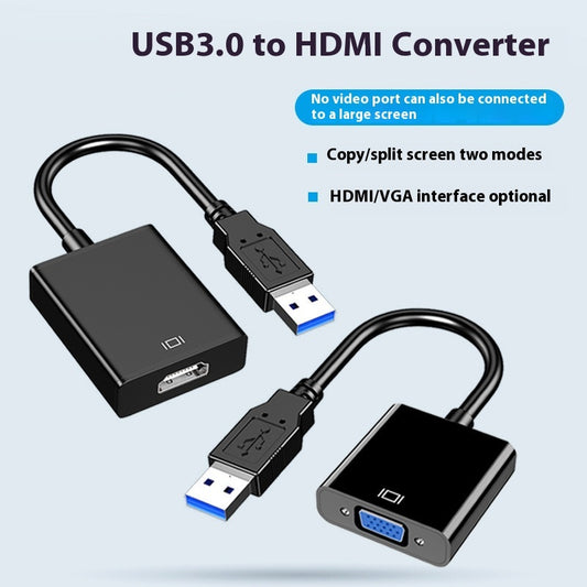 Aluminum Alloy Usb To HDMI HD Video Converter faf52bd5 263a 4992 9d08 e8dd7fc08ae2