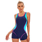 Women's Sports One Piece Swimsuit Conservative Color Blocking Europe And America fb07fb18 6f7a 4fda 93b5 e7d54759f4d2