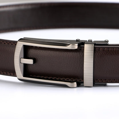 Two-layer Cowhide Fake Needle Automatic Buckle Men's Special Belt fb0b4d68 6ded 4d1b 9530 f9109c250262