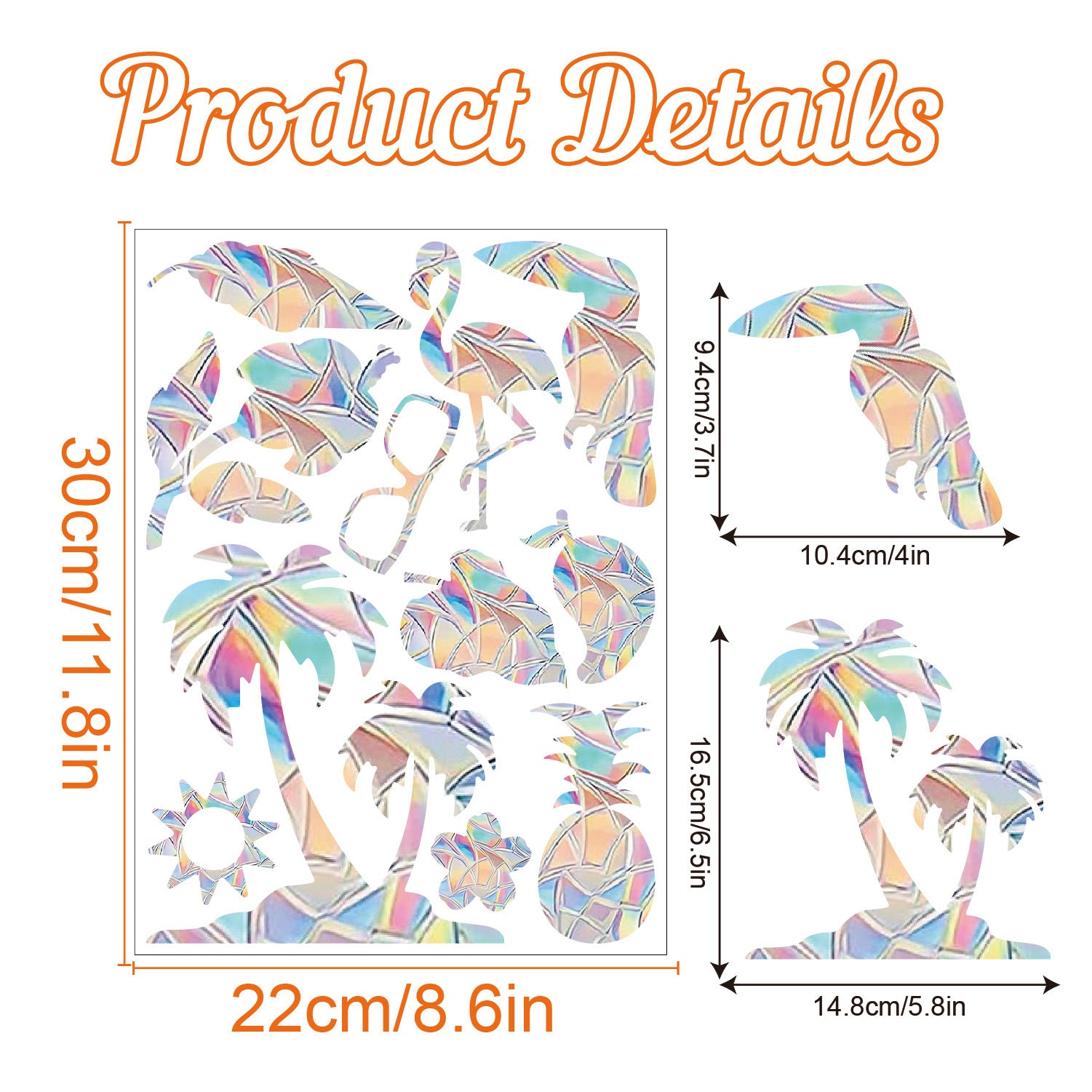 Rainbow Prism Electrostatic Glass PVC Decorative Colorful Window Stickers fb10cccf e9e0 44db b297 5110b869a952