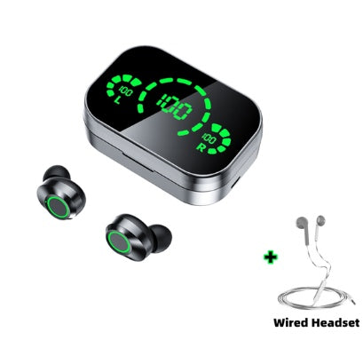 YD03 Wireless Bluetooth-compatible Headset TWS Large Screen Smart Digital Display In Ear Breathing Light fb243b47 2d8d 48ed 9
