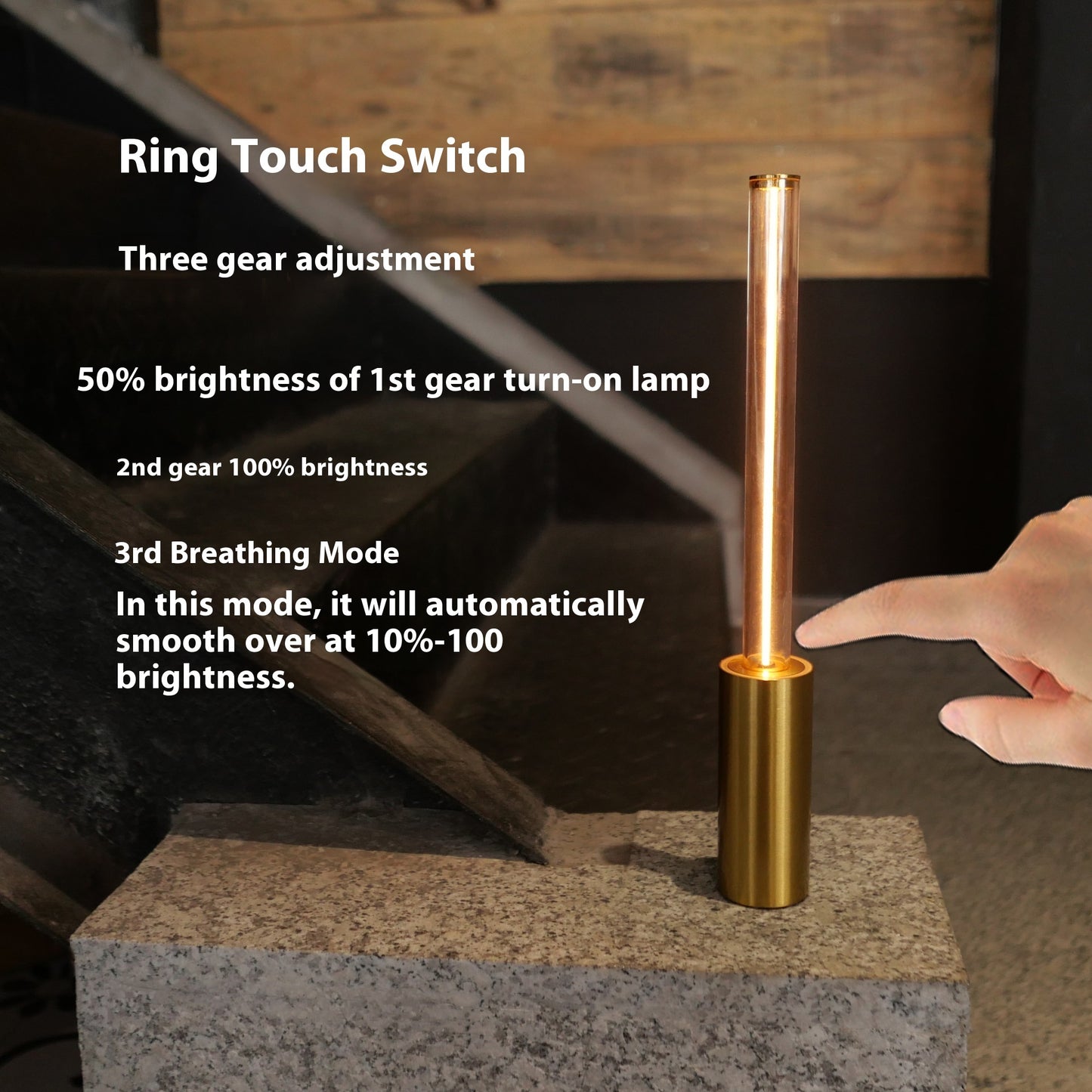 Simple Breathing Ambience Light Rechargeable Bedroom Small Night Lamp Creative Atmosphere Light Home Decoration fb343920 c99b