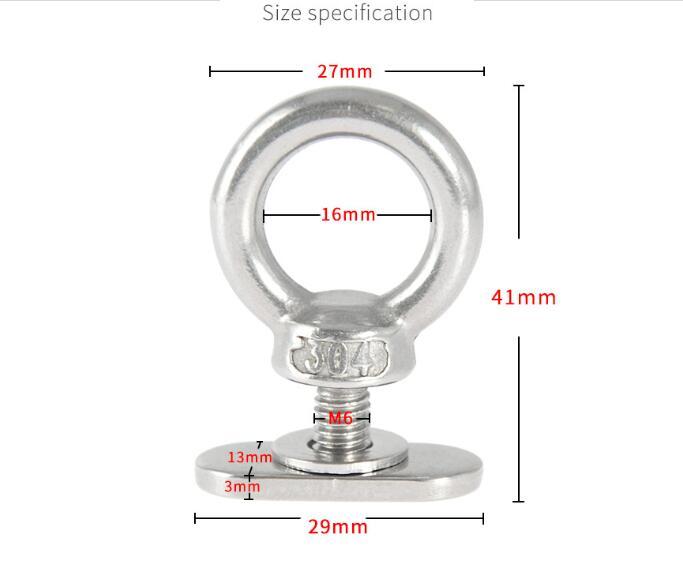 Canoe M6 Lifting Ring Screw Nut Slide Rail Stainless Steel Fastener Set fb3874fc e9d2 49c7 97f9 0219604bfe3e