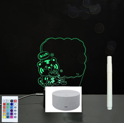 3D Acrylic Board Handwriting Message Board LED Light - HD Wireless Product #61