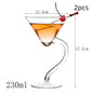 Creative glass cocktail glass