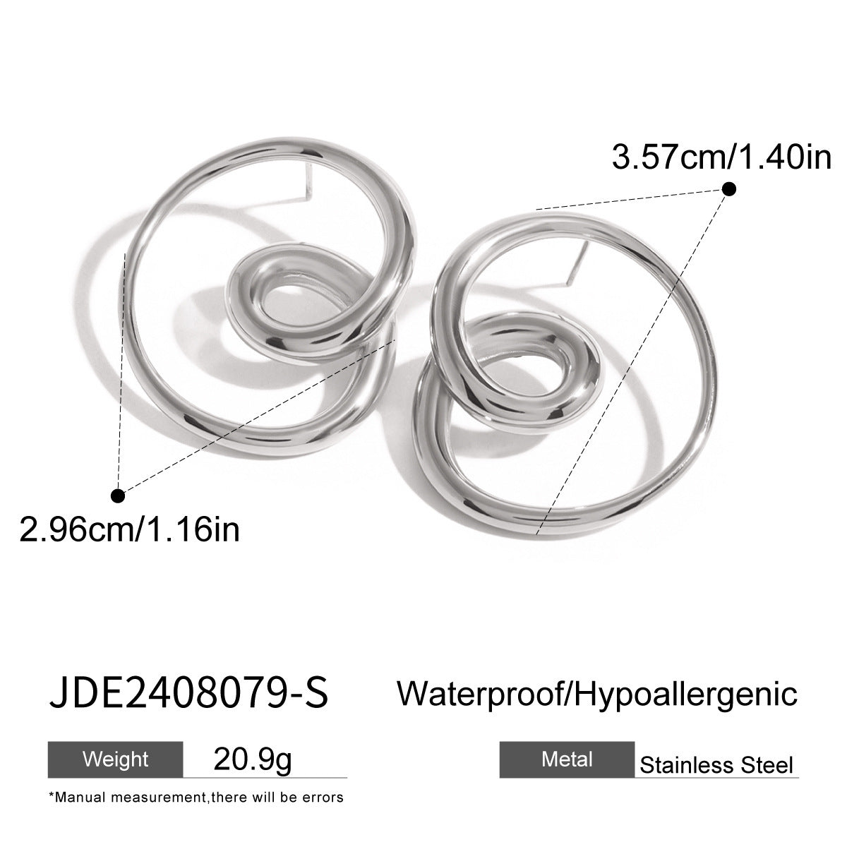 Stainless Steel Rotating Hollow Ear Studs fb62cef5 6866 46c3 97e2 f8facc80f337