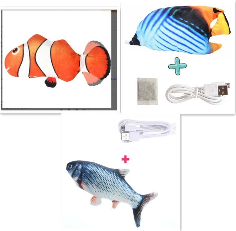 Electric Funny Cat Simulation Fish Beating Usb Jumping Cat Toy fb6f7641 2850 44ea b190 b3a8f34df94a