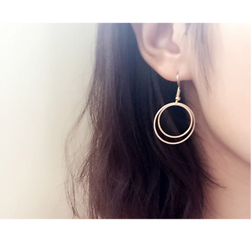 Metal Double-layer Geometric Small Circle fb733ca6 a52e 430c b2c5 a271a1703f21