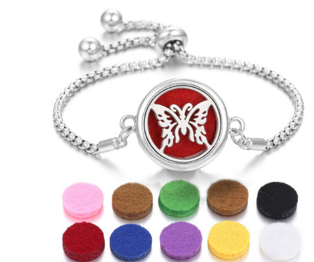 Lucky Tree Aromatherapy Oil Stainless Steel Alloy Bracelet fb765021 d003 4e51 bd81 c7195cf36474