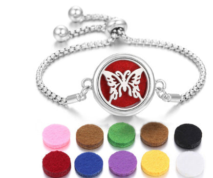 Lucky Tree Aromatherapy Oil Stainless Steel Alloy Bracelet fb765021 d003 4e51 bd81 c7195cf36474