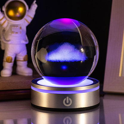Creative 3D Inner Carving Luminous Crystal Ball Colorful Gradient Small Night Lamp Home Decorations Gifts Selection fb780d2e 