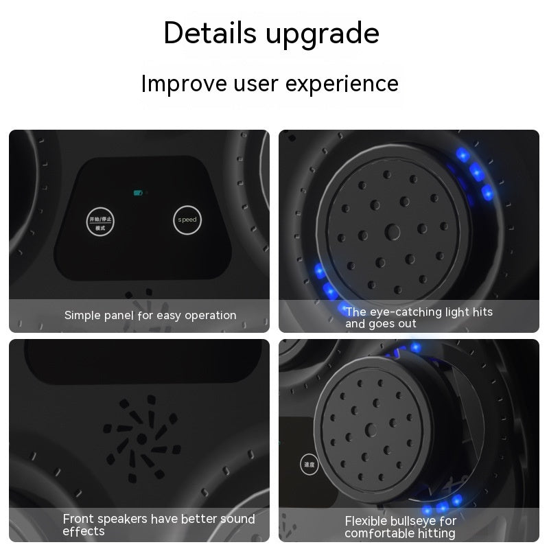 Children's Music Boxing Machine Blue Light Hitting Reaction Boxing Target Intelligent Electronic Wall Target fb83415c c870 46