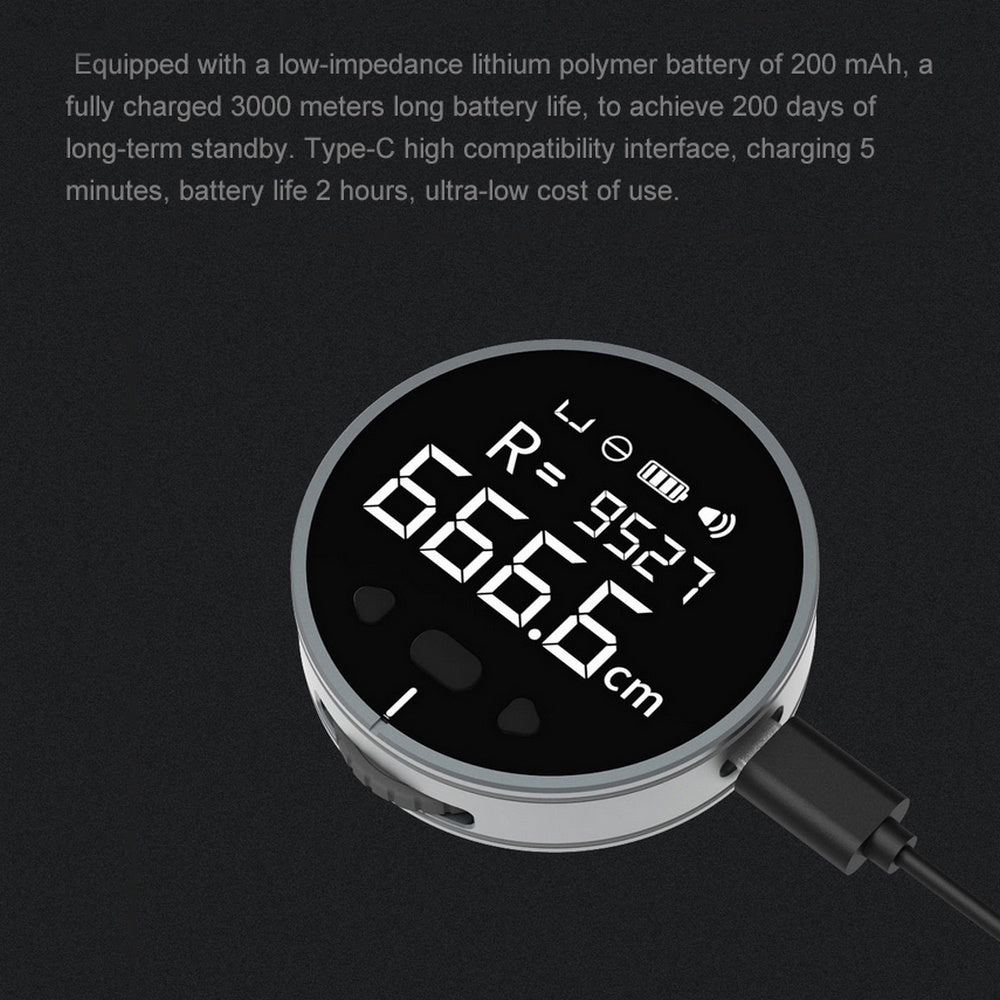 Distance Measuring Instrument Electronic Measuring Ruler Tape Measure High Definition Digital LCD High Precision Electronic M