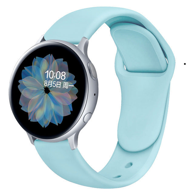 Suitable For Galaxy Active 2 Reverse Buckle Silicone Strap 20 22mm Sports Inner Buckle Strap - 图片 17