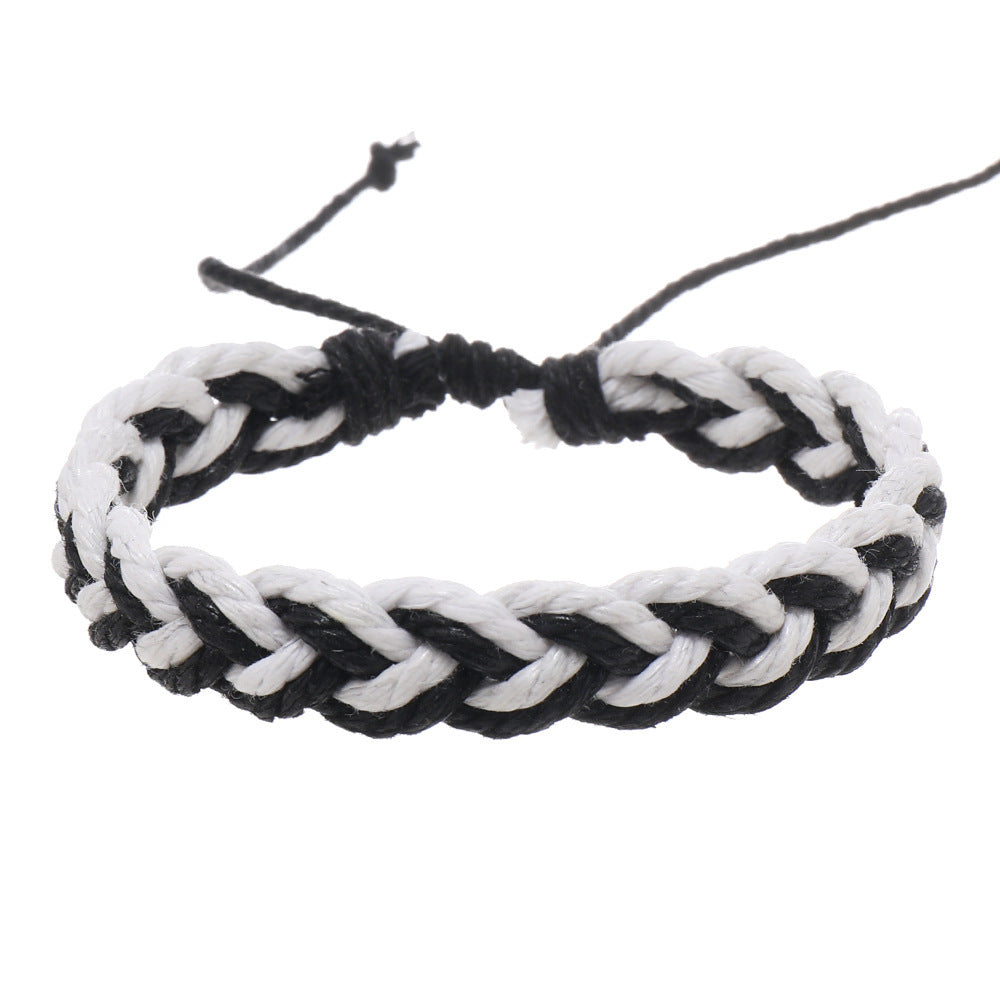 Simple Artistic Style Cotton String Hand Woven Hand Rope Bracelet fb8d0c85 b2d3 4094 a5f7 c4df17dd9149