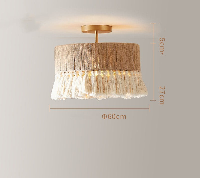 Creative Bedroom Bohemian Vintage Twine Tassel Chandelier fb94091e 6ef5 4287 86fc 146376e18eb0