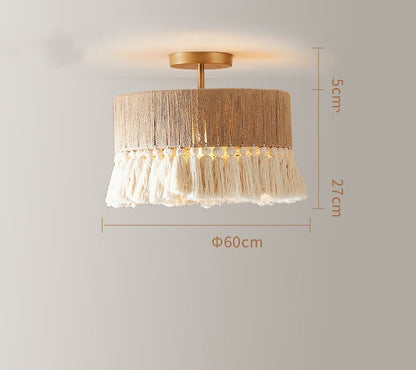 Creative Bedroom Bohemian Vintage Twine Tassel Chandelier fb94091e 6ef5 4287 86fc 146376e18eb0