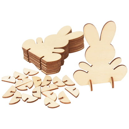 Laser Engraving Laser Wood Chip Rabbit 3D Stereoscopic Ornament fbbc3a1f 8569 467b b15d 9952a54791c6