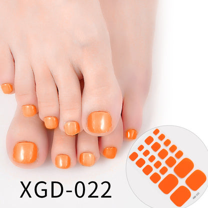 Nail Art Foot Sticker Fashion Solid Color Nail Sticker fbc29d08 0523 48ad b6af b2c82e43bfb9