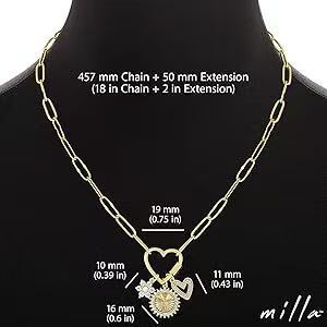 Copper-plated Gold Diamond-studded Starfish Sun Love Necklace fbcfc69f 038f 449b 9d56 2c3c3ca4b492