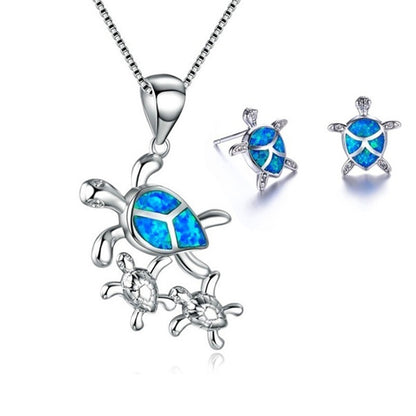 Fashion Opal 5 Colour Turtle Necklace Earrings Set fbd46cfd d262 4fb2 bc4d 0de3f458b071
