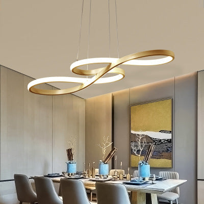 Led Dining Room Chandelier Simple And Modern Furnishings Chandelier Creative Personalized Fashion Living Room Chandelier Arti
