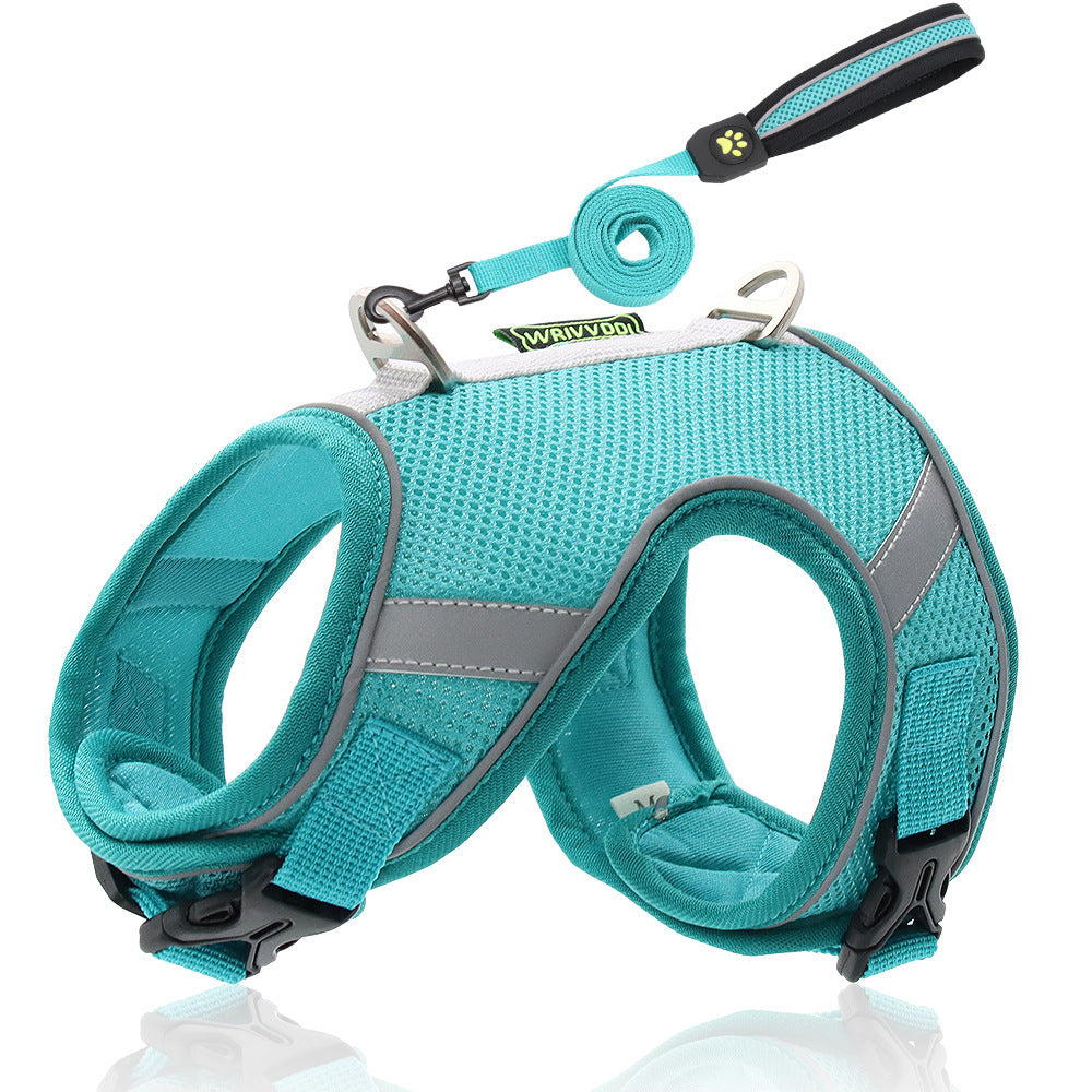 Pet Hand Holding Rope Mesh Dog Breast Strap Adjustable Reflective Dog Rope Pet Supplies fbe58be3 957a 4436 b87b 47c90a09439b
