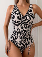 Backless Pure Color Mesh Stitching One-piece Women's Swimsuit fbe66426 c58e 4588 aa4d 81871161c582
