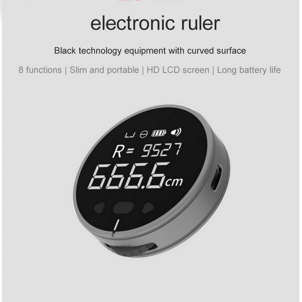 Distance Measuring Instrument Electronic Measuring Ruler Tape Measure High Definition Digital LCD High Precision Electronic M
